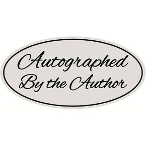 Autographed by The Author Sticker,1x2inch 500pcs Silver Autographed by The Author Sticker for Book