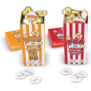 Learning Resources Pop for Sight Words Bundle,Language Building Skill Games, Homeschool or Classroom, 2-4 Players, 100 Card Set, Ages 5+