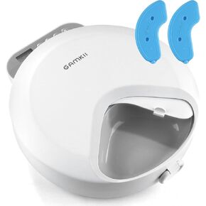 Automatic Cat Feeder Wet Food, Auto Cat Feeder 4 Meals with 2 Ice Packs, Digital Cordless Pet Fresh Food Bowl for Cats Small Dogs with Programmable 12H/24H Format Timer-Battery Power (Included)
