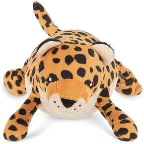 P.L.A.Y. Cute Plush Dog Toys - Big Five of Africa Safari Animal Themed Durable Squeaker Chew Toy, Great for Puppies & Small, Medium, Large Dogs - Machine Washable, Recycled Materials (Leopard)