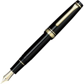 Sailor Professional Gear Gold 21k Fountain Pen, Black, 11-2036-220 Fine Point
