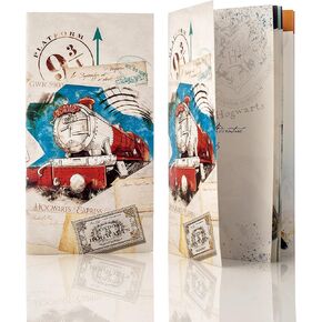 مجلات الفتح هاري بوتر هوجورتس إكسبوك سجل القصاصات المصغرة ، مجموعة من 2 ، ملحق لمجلة HP Travel Journal ، Saddle Stitched ، 32 صفحة لكل منهما ، 8.25 "x4.25" ، لجميع مغامراتك السحرية