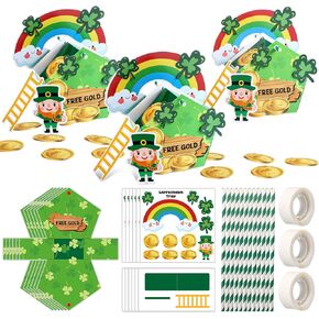 12 مجموعة St Patrick's Paper Paper Leprechaun Trap Kit St St Patrick's Day Crafts St Patrick's Leprechaun Trap Supplies St Patrick's Decorations Catch a Leprechaun Trap