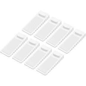 uxcell 12 Pcs Door Stoppers for Bottom of Door, 1.57 Inch Door Stops, Rubber Door Stopper Wedge Anti Slip, Window Stopper Door Stackable, White
