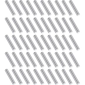 RCHUBAM 50Pcs RC Wheel Hub Nut Pins 2x10 mm RC Axle-Pins Stub Axle Pins Compatible with All 1:10 Scale TRX-4 / Redcat / SCX10 RC Car Parts Truck Replacement Upgrades, Silver