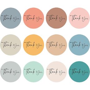 Anwyll Thank You Stickers,Thank You Sticker for Small Business,480Pcs 2'' Thank You Gift Sticker for Packaging,Self-Adhesive Boho Thank You Envelope Seal Label Sticker for Birthday Wedding Party Favor