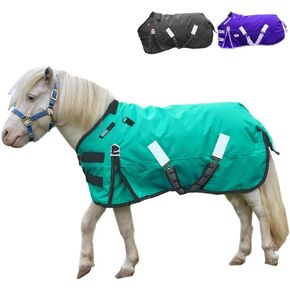 Derby Originals Nordic-Tough 1200D Heavy Weight Winter Mini Horse Pony Turnout Blanket 300G Thick Insulation Triple Layer Breathable 210T Lining