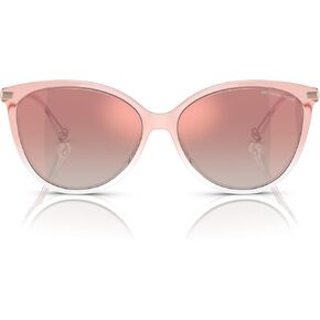 Michael Kors Women's MK2184U Dupont Universal Fit Cat Eye Sunglasses, Dark Tortoise/Brown Gradient, 58 mm