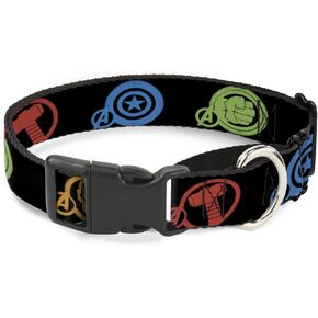 Buckle-Down Dog Collar Martingale Marvel Hulk Close Up Poses 18 to 32 Inches 1.5 Inch Wide