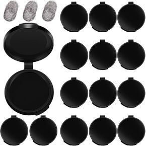 Outus Thumbprint Ink Pad Professional Finger Quick Drying Erasable Ink Pad with Clear Black Impressions for Identification and Security ID Round(14)