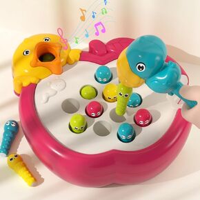 Magnetic Bird Feeding Game Woodpecker Worm Toy Montessori Fine Motor Skills Toddler Toy Age 2-4 Sensory Toys for Toddlers 18M+ Educational Learning Toys 2 Year Old Boy and Girl Gifts