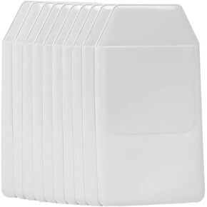 10 Pcs PVC Pocket Protector for Shirts Lab Coat Pocket Organizer Pen Pencil Pocket Holder Hospital Office School Supplies