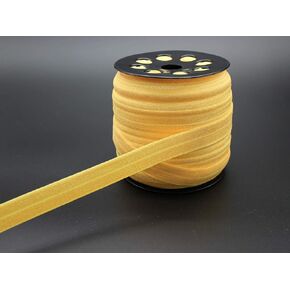 Gold Fold Over Elastic 5/8 inch 15mm Elastic Bands for Sewing 40 Yards Wide Elastic Headbands Stretchy Ribbon for Crafts-Elastic Straps Trim for Girls Hair Ties-Bow-DIY Projects-Clothes