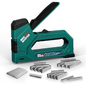NEU MASTER 6-in-1 Staple Gun, Upholstery Staple Gun with 4000 Counts Staples, Staple Gun Heavy Duty for Wood, Fixing Material, Decoration DIY, Carpentry, Furniture