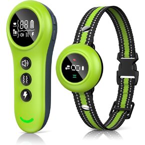 XDX 2-in-1 Dog Shock Collar & Bark Collar – 3300FT Dog Training Collar with Remote, Automatic Anti-Barking, 5 Adjustable Sensitivity Levels, IP67 Waterproof E-Collar for Small Medium Large Dogs