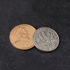 SUMAG Dime and Penny Magic Tricks Coins Vanish Appear Magic Magician Close up Street Illusions Gimmicks Mentalism Props