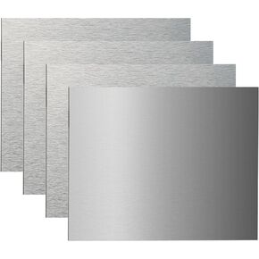 AlumaComp Aluminum Archival Painting & Mounting Panel 9x12", 4 Pack, Double-Sided, 100% Archival, Acid-Free, 4mm Thick, for All Media