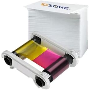 Evolis R5F008MD06 Color Ribbon - YMCKO - 300 Prints with ID Zone Cards