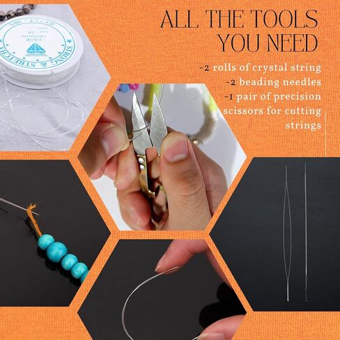 Clay Beads Jewelry Making Kit 10,500PCS - Complete Bracelet Making Kit for Kids with Flat Beads, Polymer Clay Flat Letter Beads, Preppy Bracelet Kit for DIY Heishi Bead Kit in Saudi Arabia
