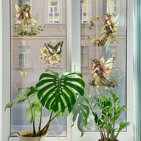 Rub on Transfer Decals for Furniture Crafts 6"x12", 3Pcs Vintage Elf Waterproof UV DTF Transfer Decals Sticker for Dresser Lingerie Chests Drawer Glass Porcelain Wood Bathroom in Kuwait
