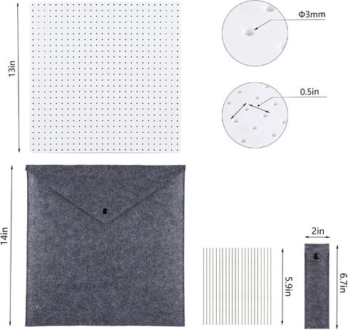 13"Plastic Blocking Boards for Crochet Projects with 20 pegs Granny Square Yarn Blocking Board Plastic Crochet Blocking Board for Knitters in Saudi Arabia