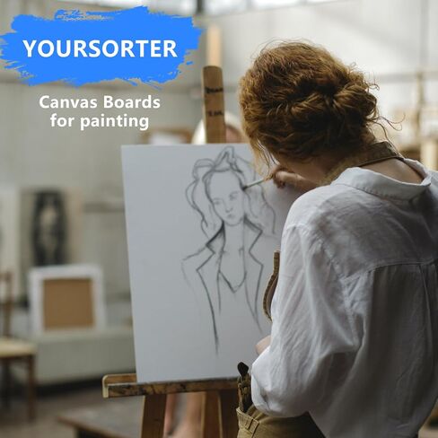 ألواح قماش للطلاء الكلاسيكية 5 × 7 بوصة ، و 5 حزمة لوحة صغيرة اللوحة للمبتدئين ، ولوحة قماش الطلاء الفارغة ، و 100 ٪ من حمض القطن ، والجيسو ، للاكريليك ، الزيت والدهانات العظام in Kuwait