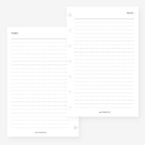 Mini Happy Planner Notes Lined Planner Insert Agenda Refill for 7-Discs Notebook 4.6 x 7