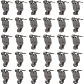 INCREWAY Claw Drywall Picture Hanger, 30Pcs Nail-Free Picture Hangers Easy Tool-Free Drywall Art Hanger Hooks for Photo Frame, Small Mirrors, Artworks (Black)