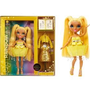 Rainbow High Fantastic Fashion Sunny Madison – Yellow 11" Fashion Doll and Playset with 2 Complete Doll Outfits, and Fashion Play Accessories, Great Gift for Kids 4-12 Years Old