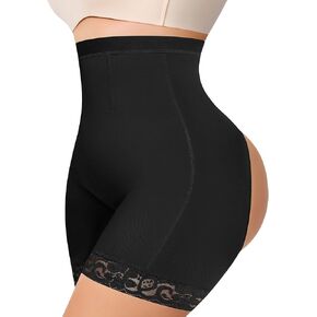 MERYOSZ Shapewear Shorts Tummy Control Underwear Butt Lifting Panties Shapewear High Waisted Faja Body Shaper Girdle (Black,3X-Large)