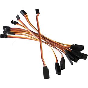 150mm Male to Female JR Plug RC Servo Extension Lead Wire Cable (Pack of 10 Pcs,15cm)