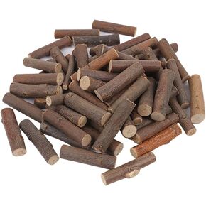 About 80 Pcs 5cm Mini Wood Logs Small Wooden Twigs Decorative Wood Sticks Wood Log Twig Centerpieces Farmhouse Table Centerpieces Rustic Home Decorations