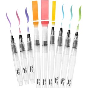 Mr. Pen- Watercolor Brush Pens, 9 pcs, Watercolor Brushes Set, Watercolor Pens for Adults, Water Brush Pen, Water Color Pens, Watercolor Brush Set, Refillable Brush Pen, Water Brushes for Watercolor