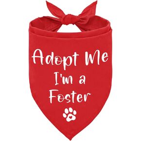 تبنيني أنا من باندانا بالتبني ، وأتبنى ME PET Dog Scarf Associory إعلان الدعائم الكلب Bandana ، Red Adopt Me Bandanas للكلاب ، هدايا إنقاذ الكلاب الأليفة
