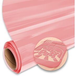 SISER Easy Puff HTV 12''x1yd - 3D Puffy Heat Transfer Vinyl (Deep Pink)