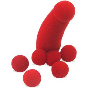MOMOMAGE 1 Pc Sponge Brother + 4 Pcs Red Sponge Balls Magic Tricks for Magicians Street Close up Illusion Mentalism Gimmick Props