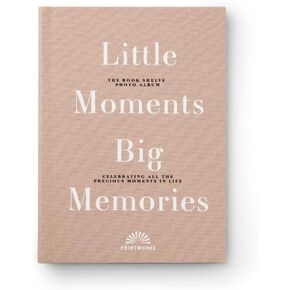 | Photo Album Scrapbook | Little Moments Big Memories Photo Album Book | Coffee Table Decor | Small Photo Albums | Photo Book & Photo Scrapbook | Scrap Books For Adults | Photo Book Album