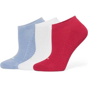 HUE Women's Air Sport 3 Pair Pack No Show Socks