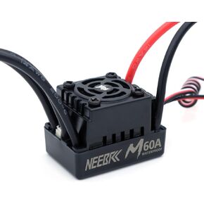 60A Brushless ESC Waterproof Electronic Speed Controller for 1/10 RC Car Truck Off-Road (T Plug)