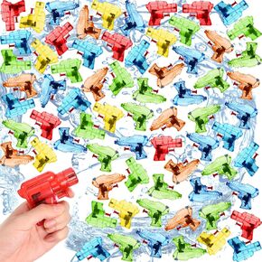 50 PCS مسدس مياه بالمياه السائبة للأطفال المصغرة الصيفية الملونة الصيفية Shooter Pund Gun Pool Beach Water Water Watergun للأطفال