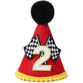 Birthday Decoration Set - Racing Theme Crown, Race Car Crown, Birthday Crown, Party Hat