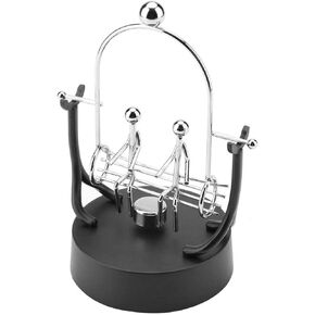Perpetual Motion Desk Toy, Electronic Shake Wiggle Device Perpetual Motion Model Stainless [#D301]
