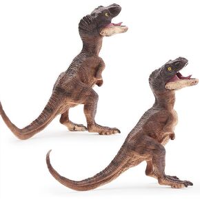 ألعاب الديناصورات Gemini & Genius T-rex ، Tyrannosaurus rex Cubs مع الفك المتحرك ، طوله 4 بوصات ، هدية رائعة للأطفال ، مجموعة أطفال دينو ، كعكة عيد ميلاد ، اللعب والعرض