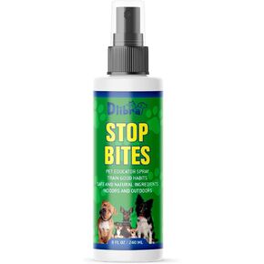 Stop Bites Spray for Dogs – Natural Anti-Chew Spray for Furniture, Shoes, Curtains, & More | Safe Puppy & Adult Dog Training Aid | No Chew Solution