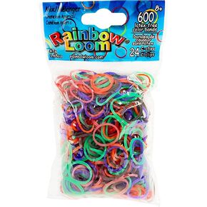 Rainbow Loom® Jelly Collection: Chameleon Mix Rubber Bands with 24 C-Clips (600 Count)