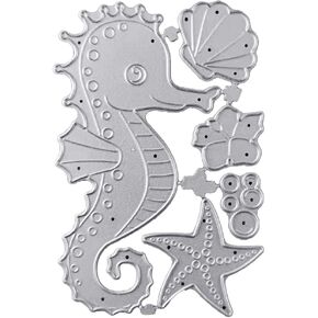 Seahorse for Shell Starfish Cuts for Card Making,Scrapbooking Die-Cuts, Metal Cutting Dies Stencil DIY Scrapbooking Album Pa Card Making Accessories Scrapbooking Die-Cuts Die-Cutting and Embossing