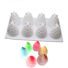 X-Haibei 3D Pine Cates Cake Chocolate Soap Soap Candy Ice Maker Silicone 3oz
