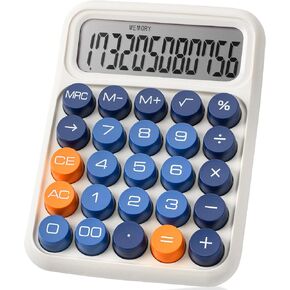 Mr. Pen- Mechanical Switch Calculator, 12 Digits, Large LCD Display, Colorful Calculator Big Buttons, Mechanical Calculator, Calculators Desktop Calculator, Cute Calculator, Aesthetic Calculator