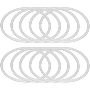 SUPVOX 12pcs Dreamcatcher Rings Plastic Macrame Hoops for DIY Craft, 10 Inch White Circles for Macrame and Dreamcatcher Projects