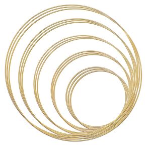 15pcs الأطواق المعدنية الحرف الذهبية حلم الماسك حلقات Macrame DIY الزفاف جدار الزفاف معلقة ديكور (4/6/8/10/12 بوصة)